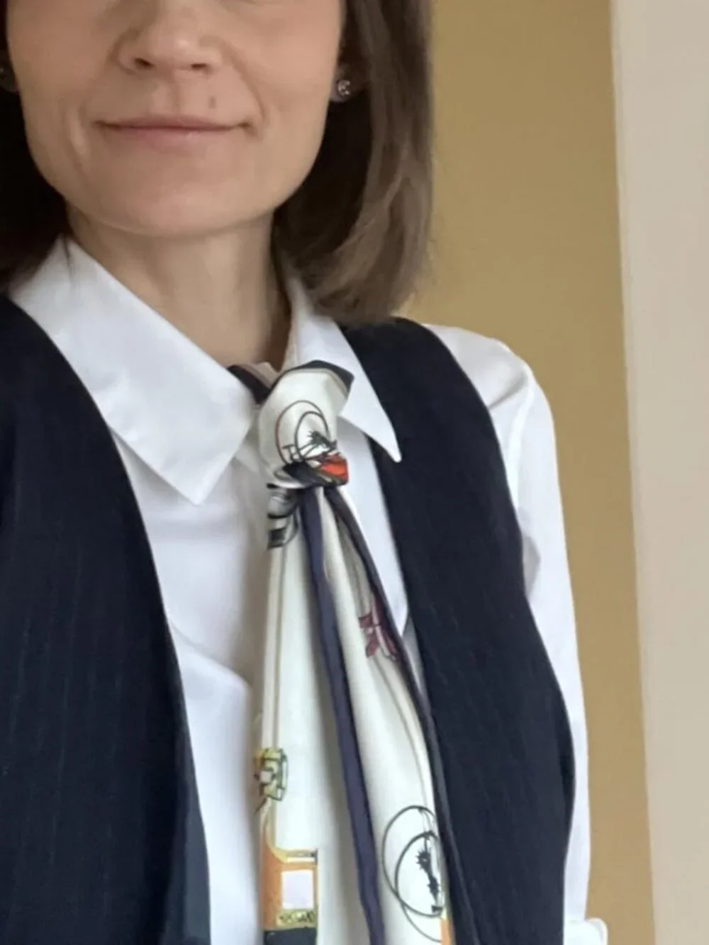 Silk-Like Skinny Scarf 59